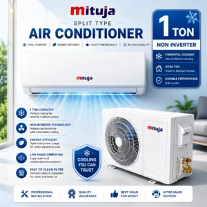 window mounted air conditioner with remote control white 1 ton non inverter