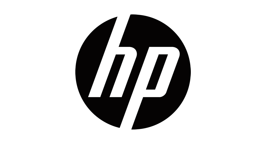 hp logo black